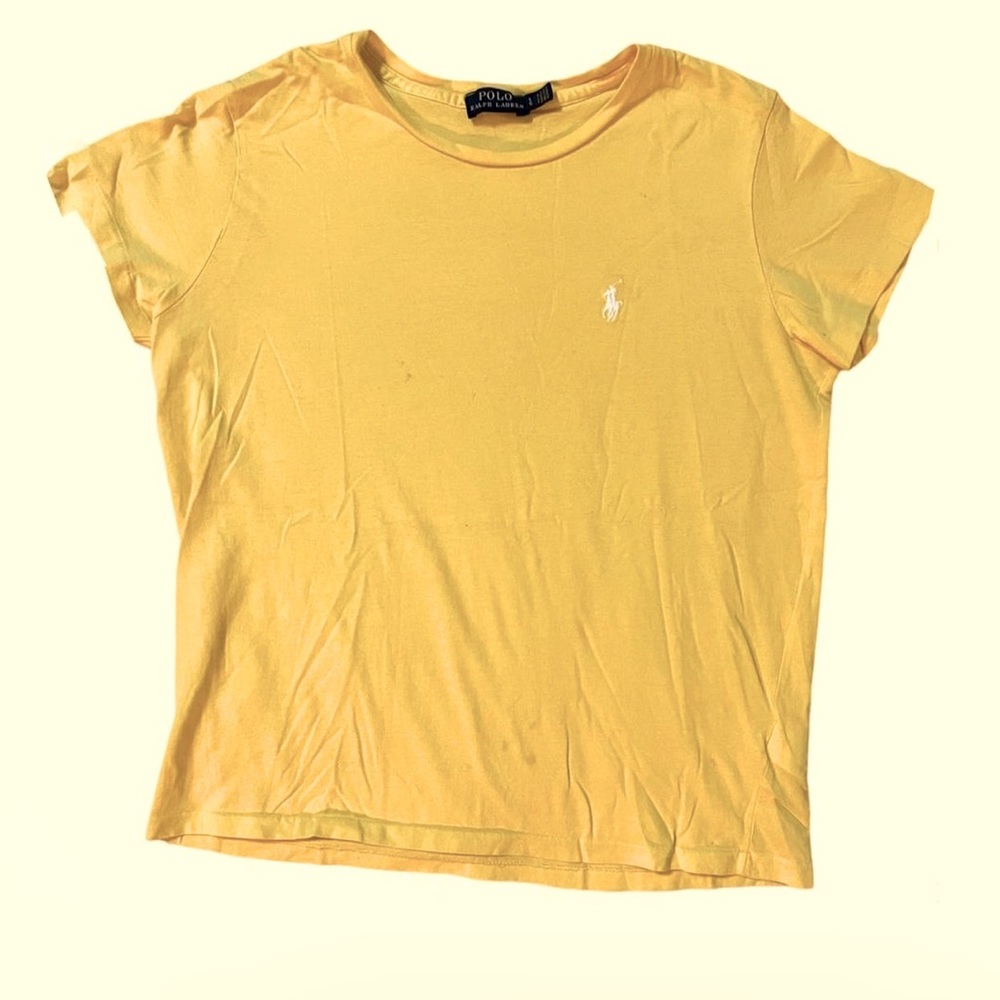 Polo Ralph Lauren yellow plain shirt